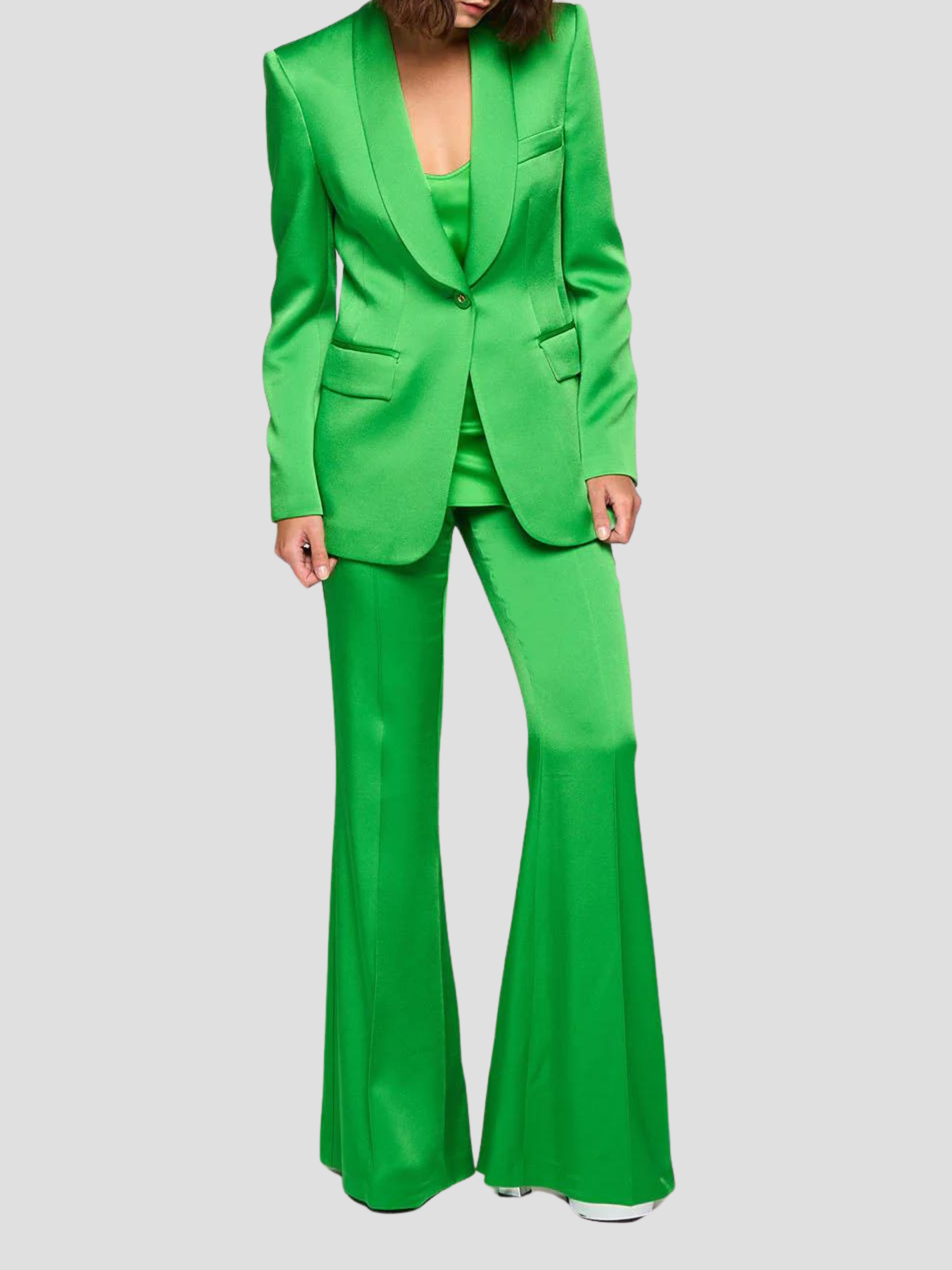 Angelina Pant in Green,DMN,- Fivestory New York
