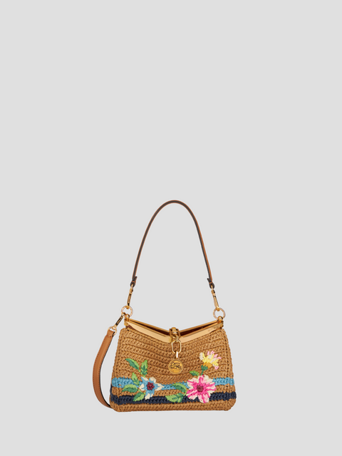 Natural Floral Shoulder Bag,ETRO,- Fivestory New York