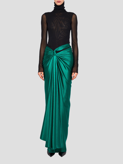 Emerald Sarong Maxi Skirt,Prabal Gurung,- Fivestory New York