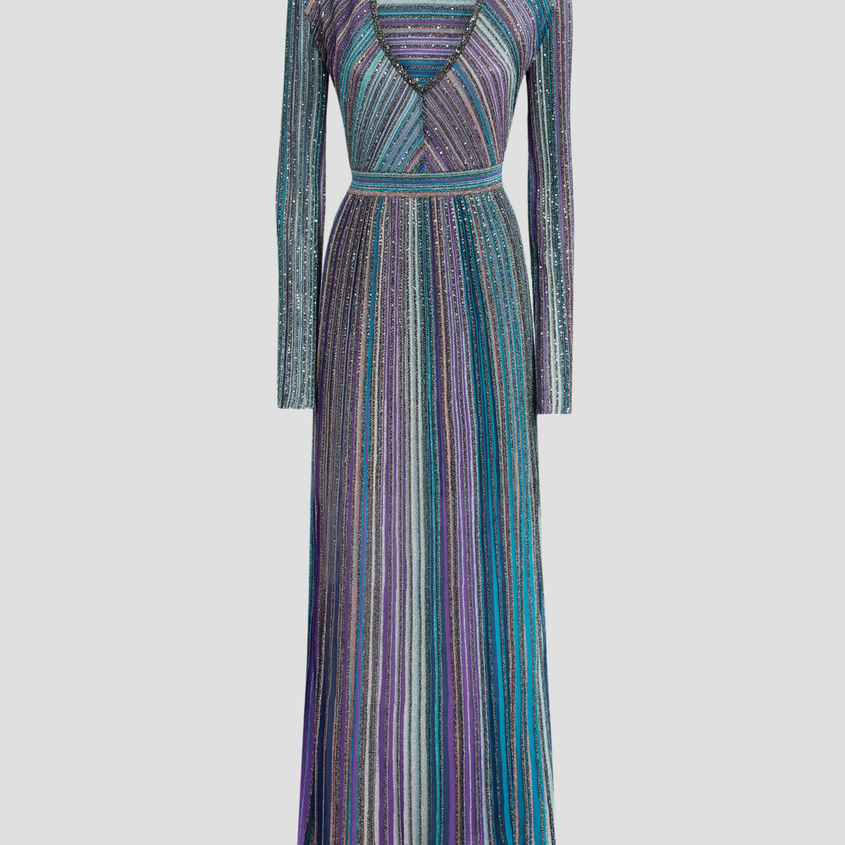 MISSONI | Partialized Knit Midi Dress w/ Sequins | FIVESTORYNY.COM