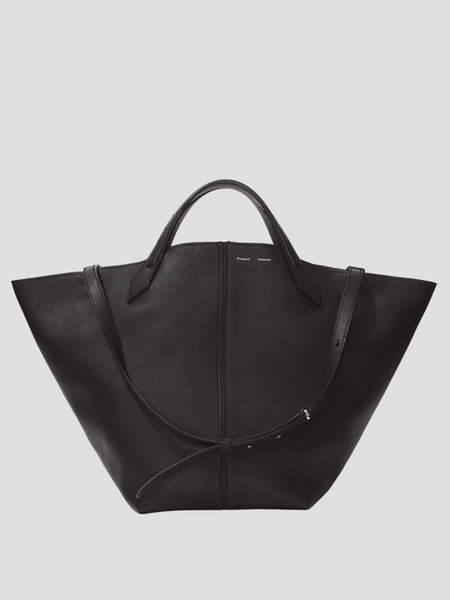 Celine Cabas Phantom Small Tote Bag Black Leather