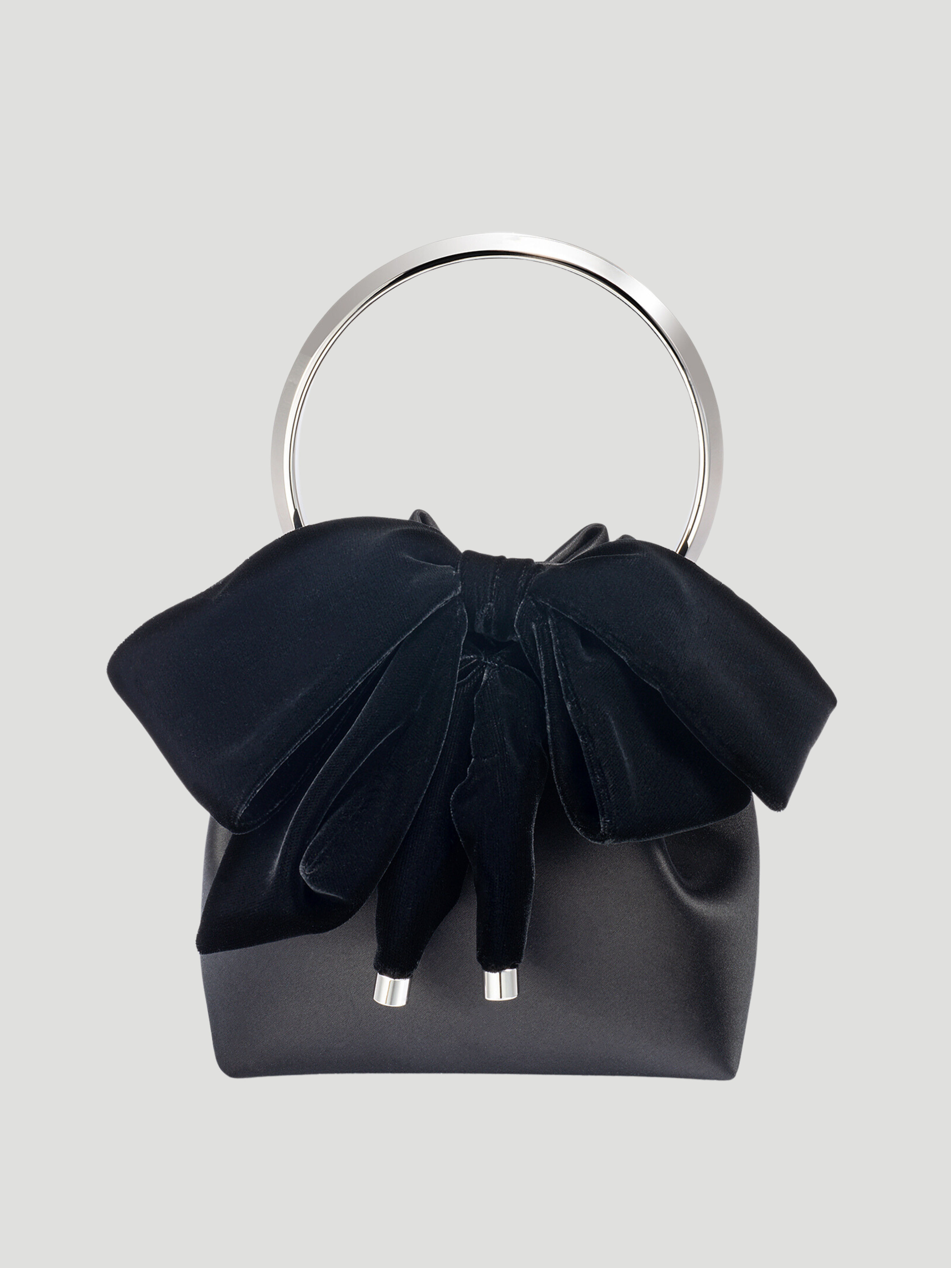Bon Bon Bow Bucket Satin Top-Handle Bag,Jimmy Choo,- Fivestory New York