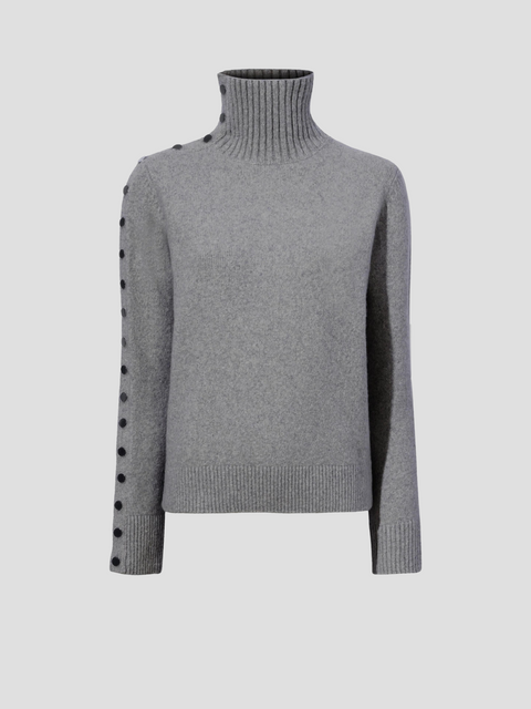 Camilla Sweater In Lofty Eco Cashmere in Grey,PROENZA SCHOULER,- Fivestory New York