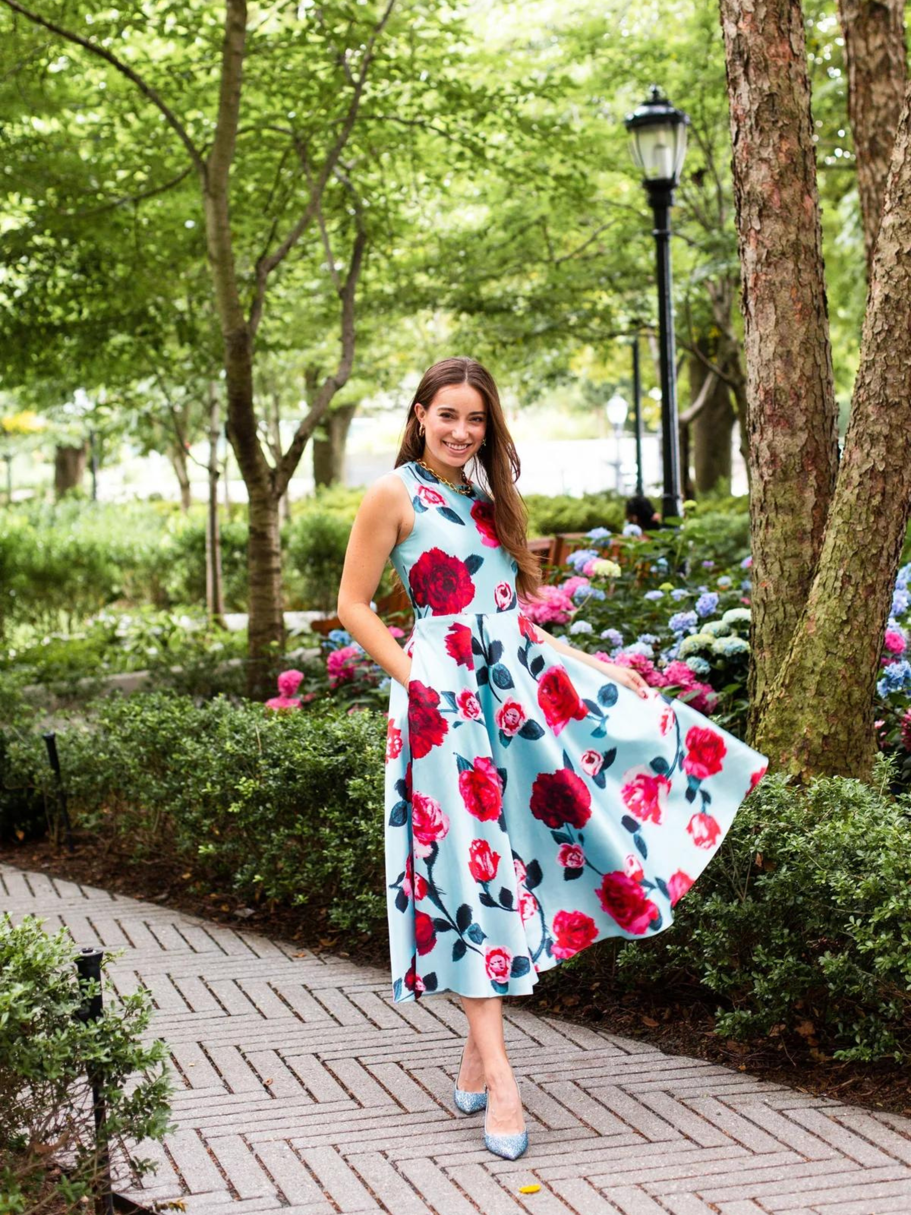 Veronica Dress in Park Ave Rose,MAE NEW YORK,- Fivestory New York