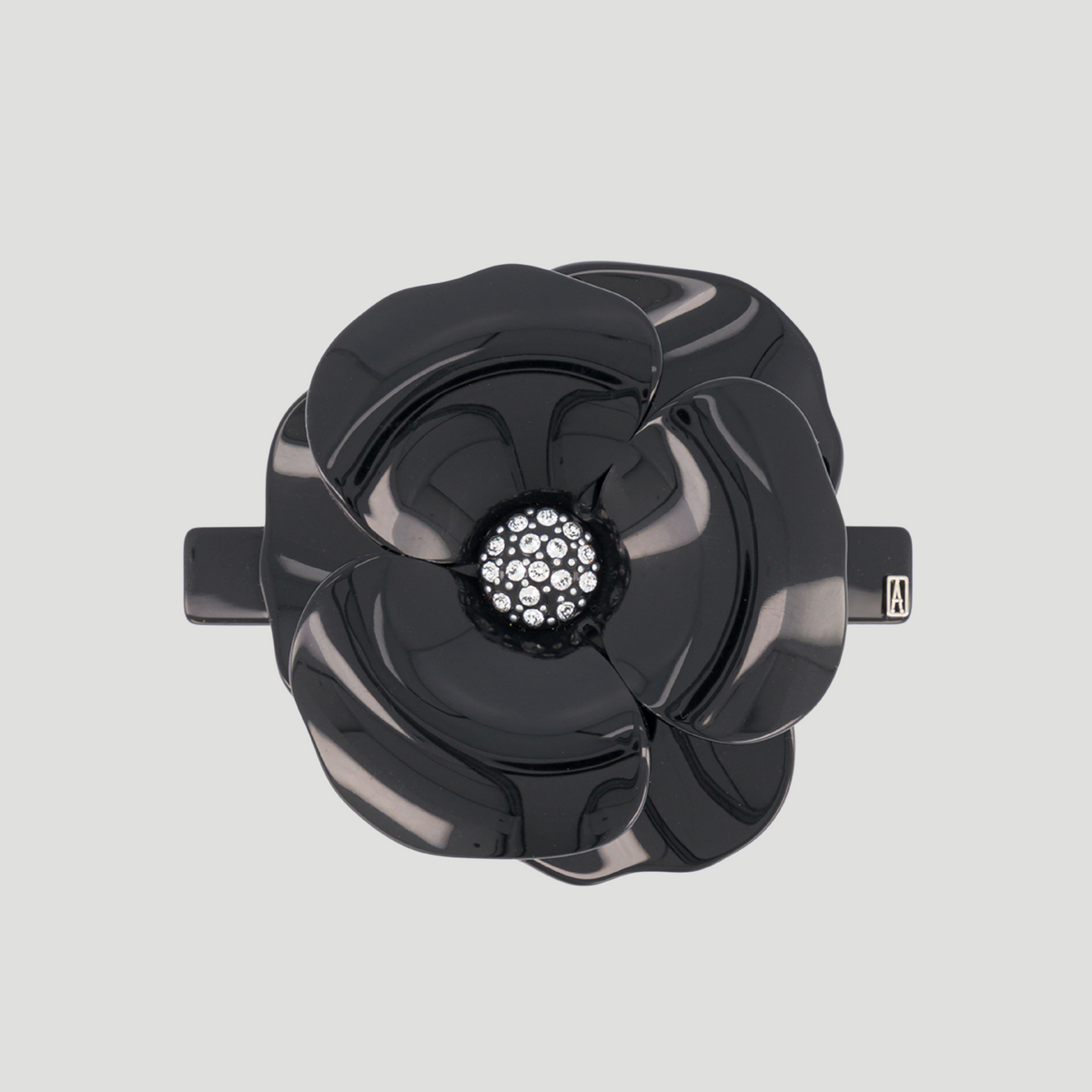 Alexandre de Paris | Camélia Flower Crystal-Embellished Barrette