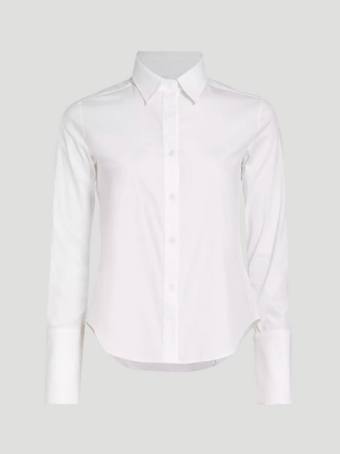 White Cotton Poplin Bessette Shirt,Twp,- Fivestory New York