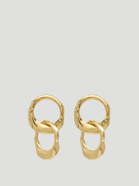 14k Yellow Gold Double ‘Oyster’ Earrings,Ali Grace Jewelry,- Fivestory New York