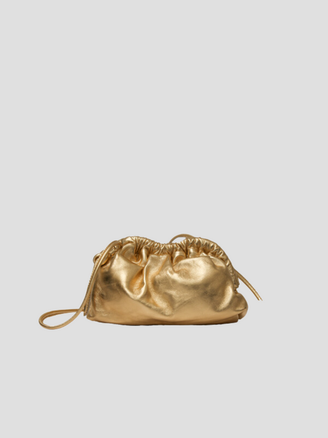 Mini Cloud Clutch in Gold Leather,Mansur Gavriel,- Fivestory New York