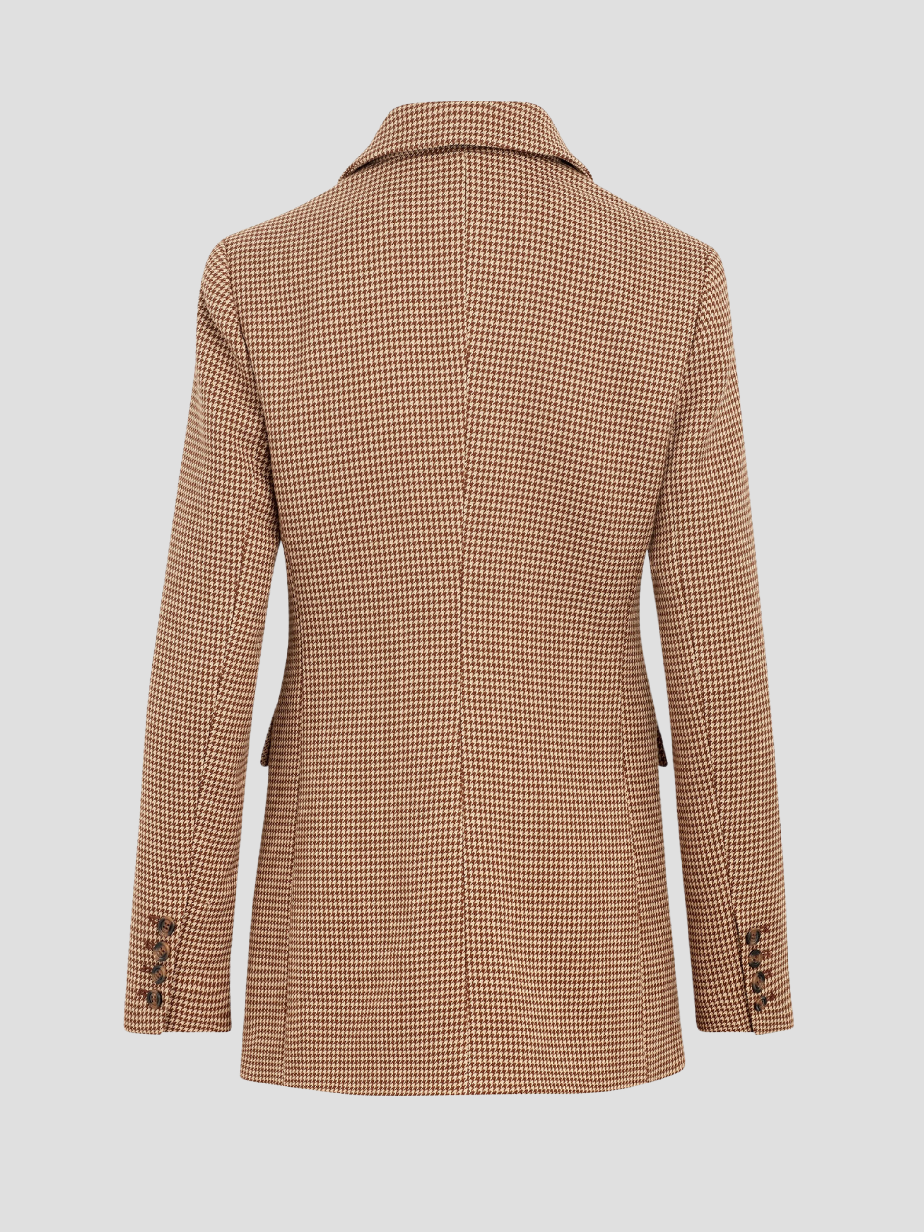 Toffee Houndstooth The Phoebe Blazer,FAVORITE DAUGHTER,- Fivestory New York