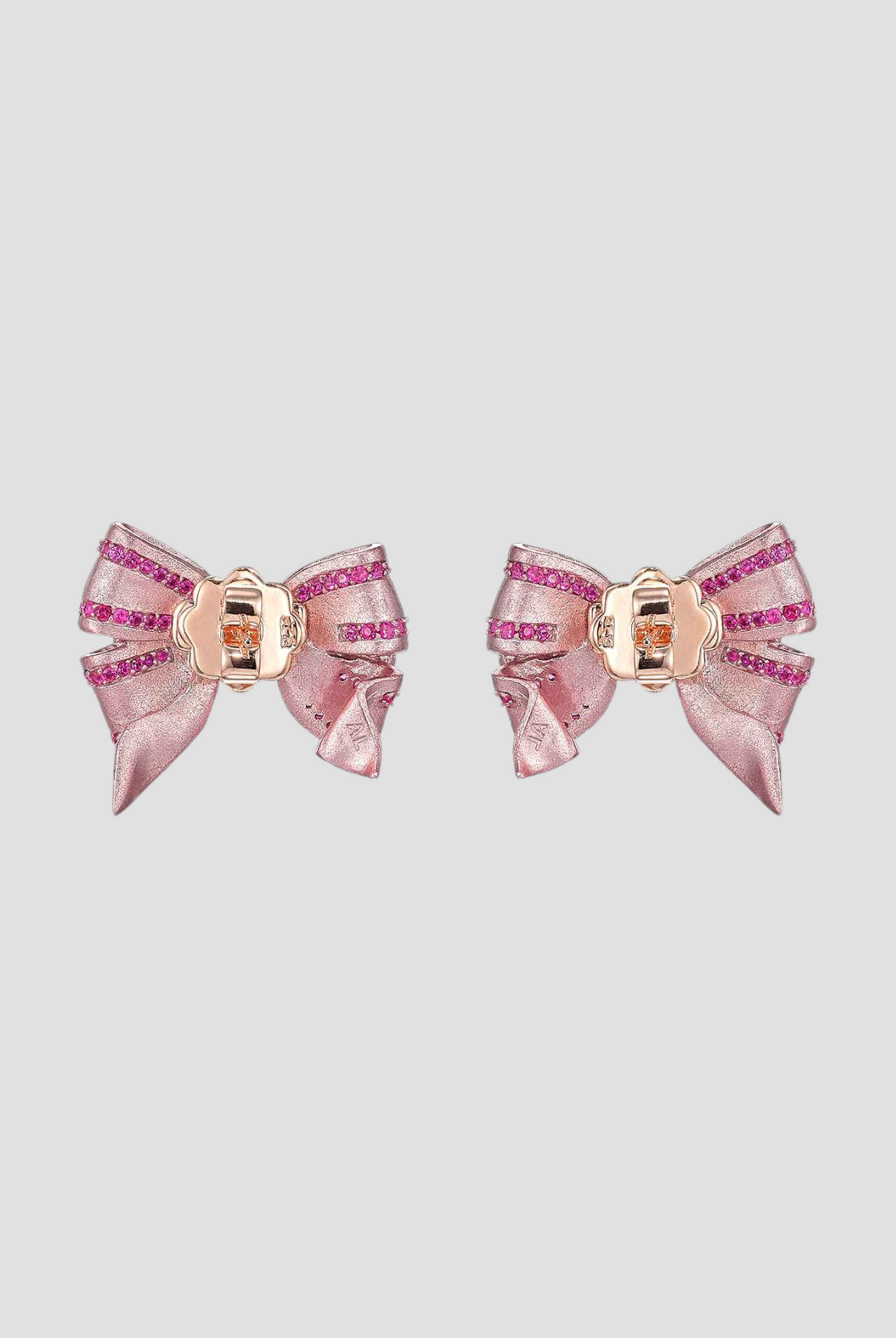 Rose Mini Bow Tie Earrings,Anabela Chan,- Fivestory New York