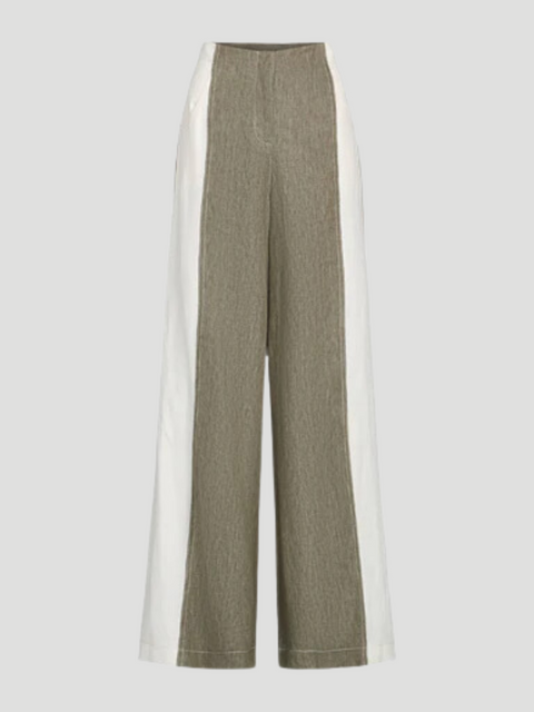 Demie Pant with Combo in Military and White,TWP,- Fivestory New York
