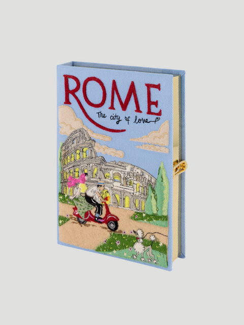 Blue Rome Book Clutch,Olympia Le Tan,- Fivestory New York