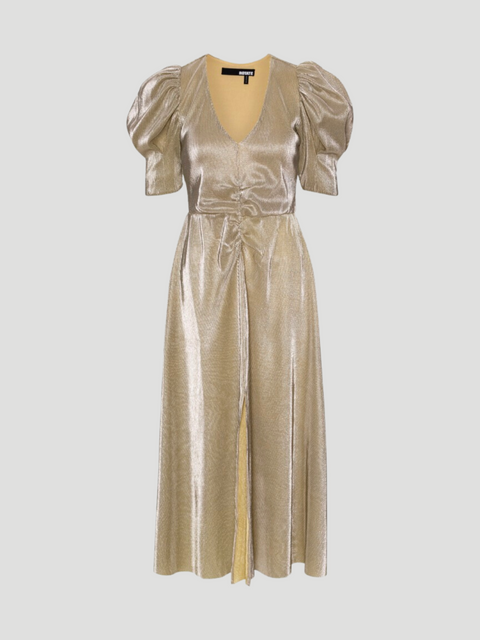 Small Plisse Slit Dress,ROTATE Birger Christensen,- Fivestory New York
