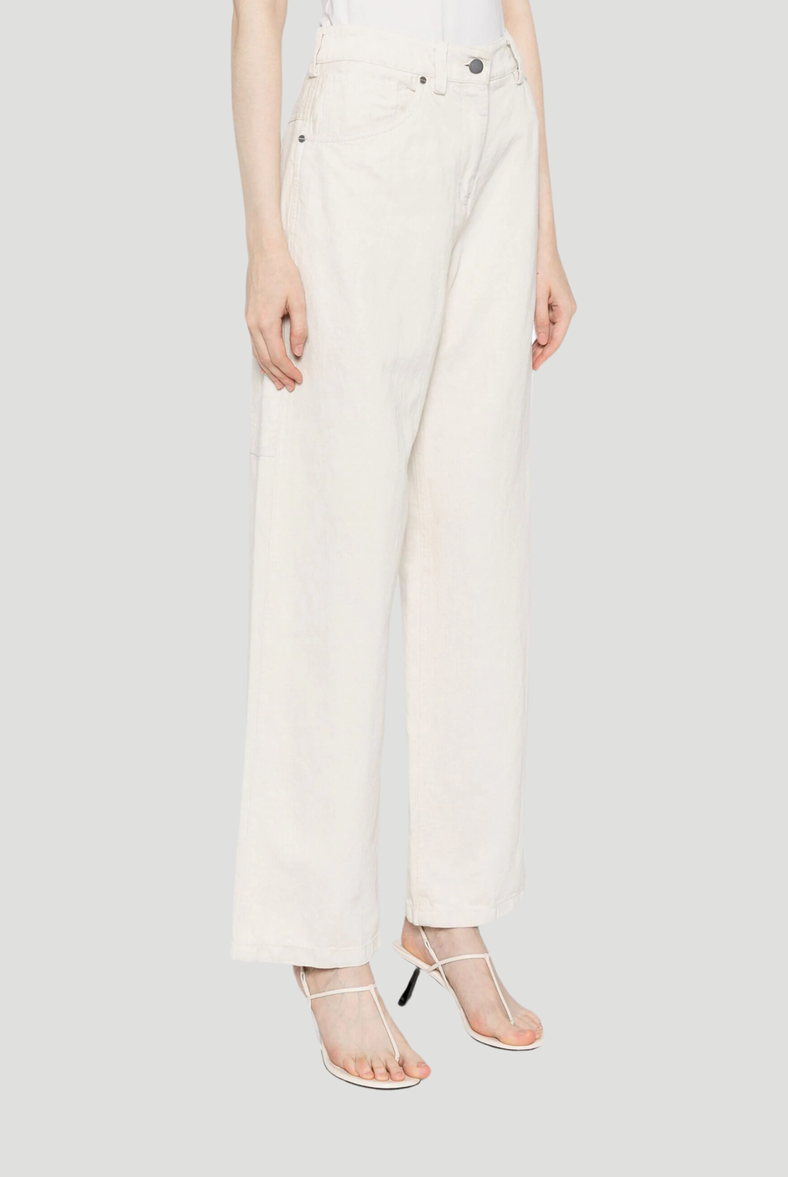 Mila White Straight Leg Jeans,TWP,- Fivestory New York