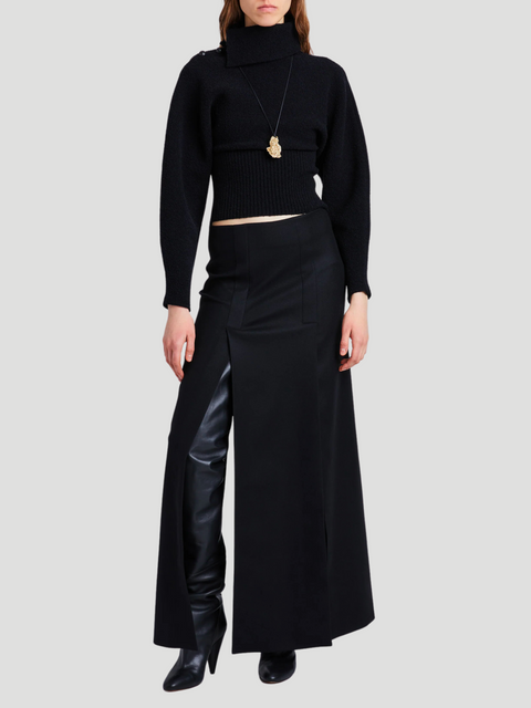 Black Wool Felt Skirt,PROENZA SCHOULER,- Fivestory New York