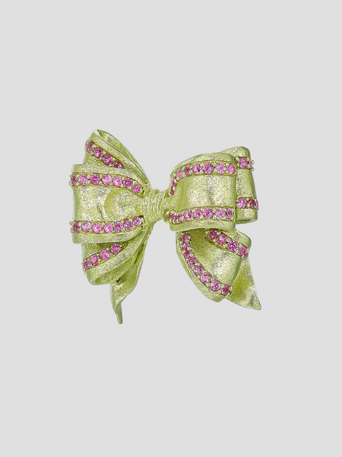 Citrus Mini Bow Tie Earrings,Anabela Chan,- Fivestory New York