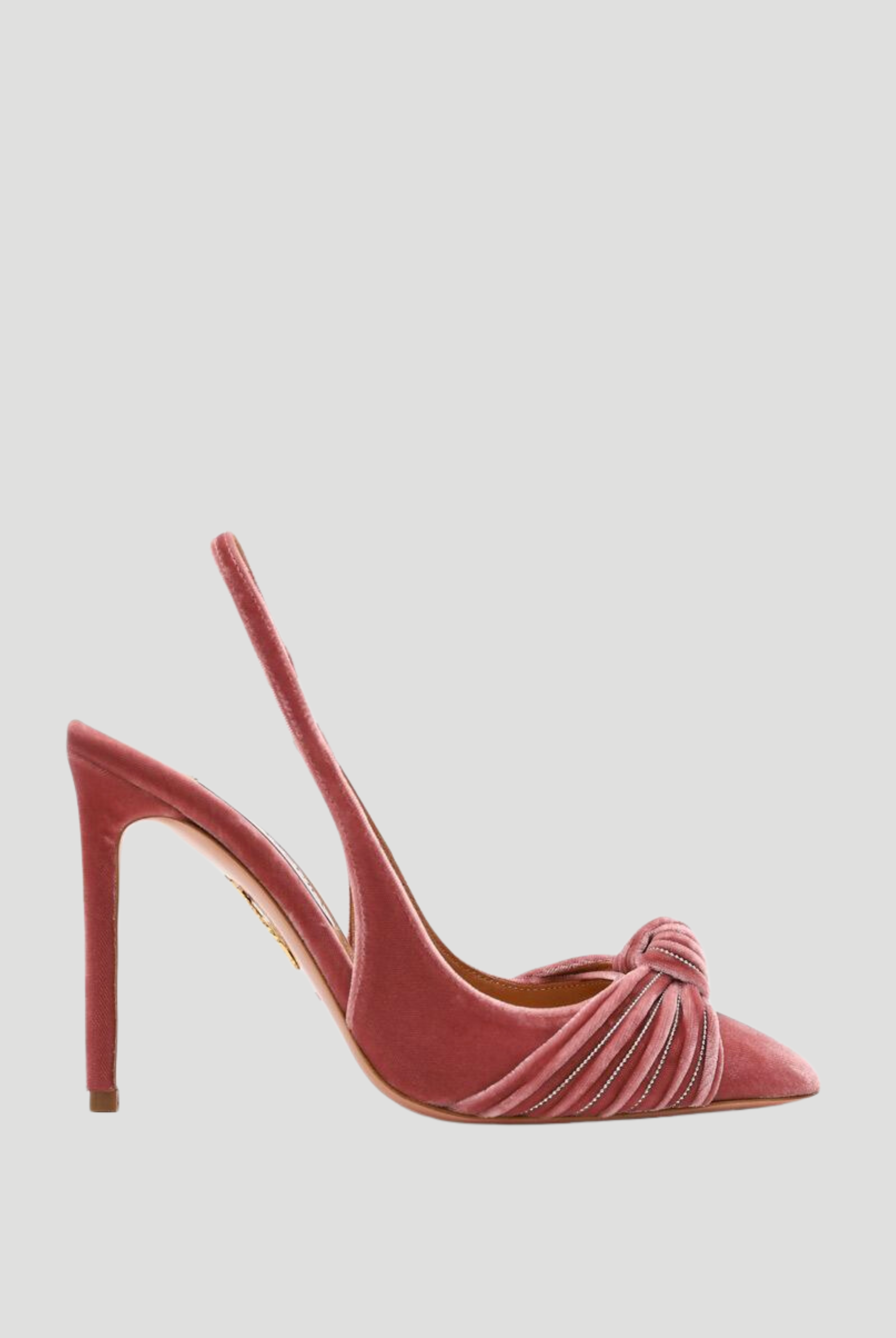 105mm Atelier Embellished Velvet Slingback Pumps,Aquazzura,- Fivestory New York