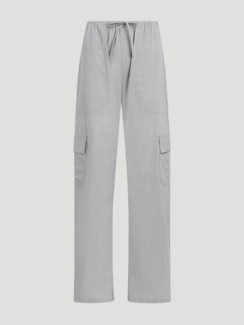 Grey Jane Cargo Trouser,Leset,- Fivestory New York