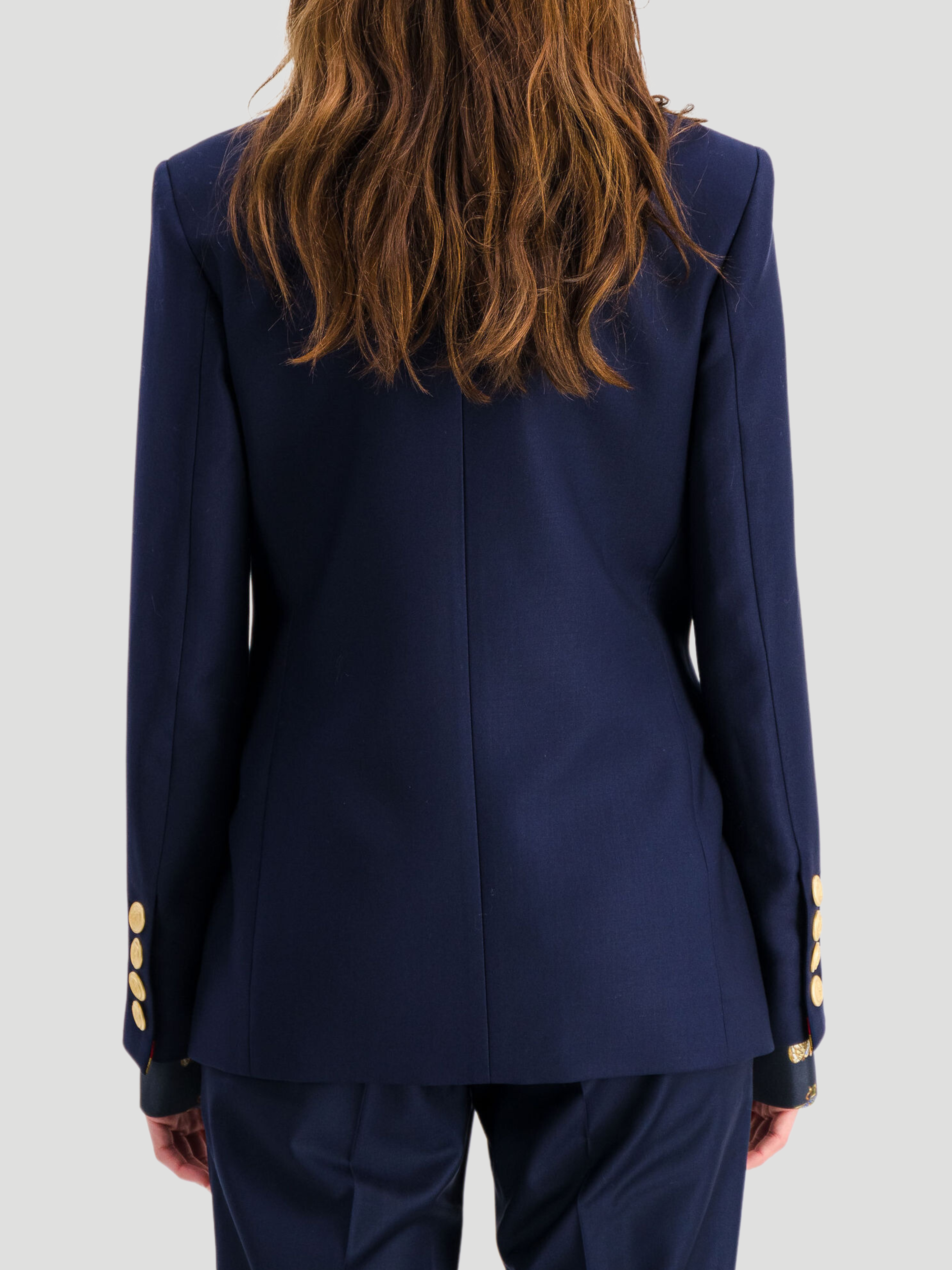 Navy Ambre Double Breasted Jacket,DMN,- Fivestory New York
