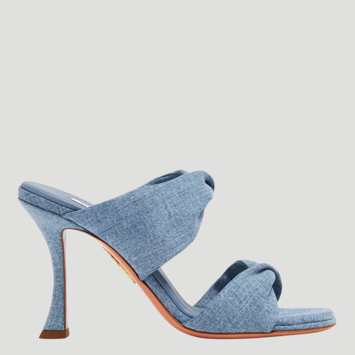 AQUAZZURA | Denim Twist Sandal 95 | FIVESTORYNY.COM – Fivestory