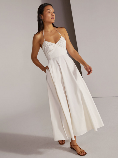 White Halting Traffic Midi Dress,Favorite Daughter,- Fivestory New York