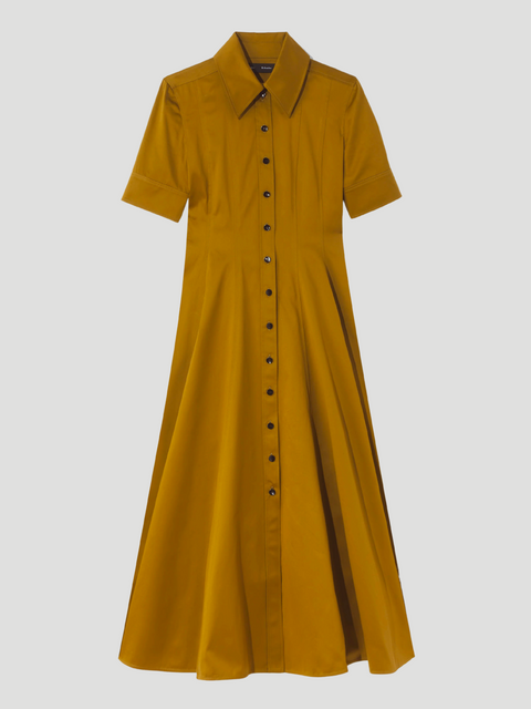 Silk Cotton Dress in Tan,PROENZA SCHOULER,- Fivestory New York