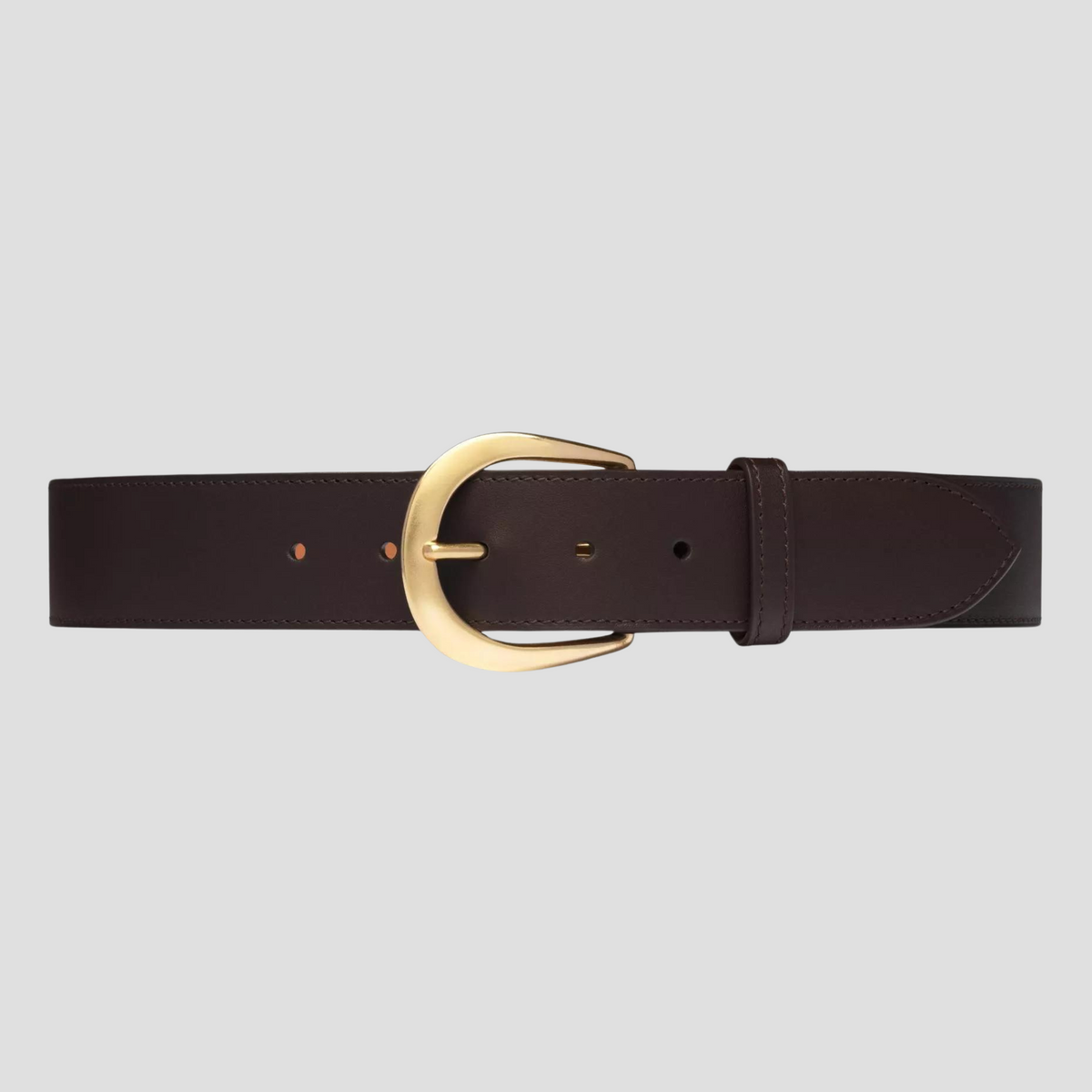 Vaincourt Brown Leather Multi Buckle Multi Strap Wide Waist Belt Vaincourt Paris | Women main image 4