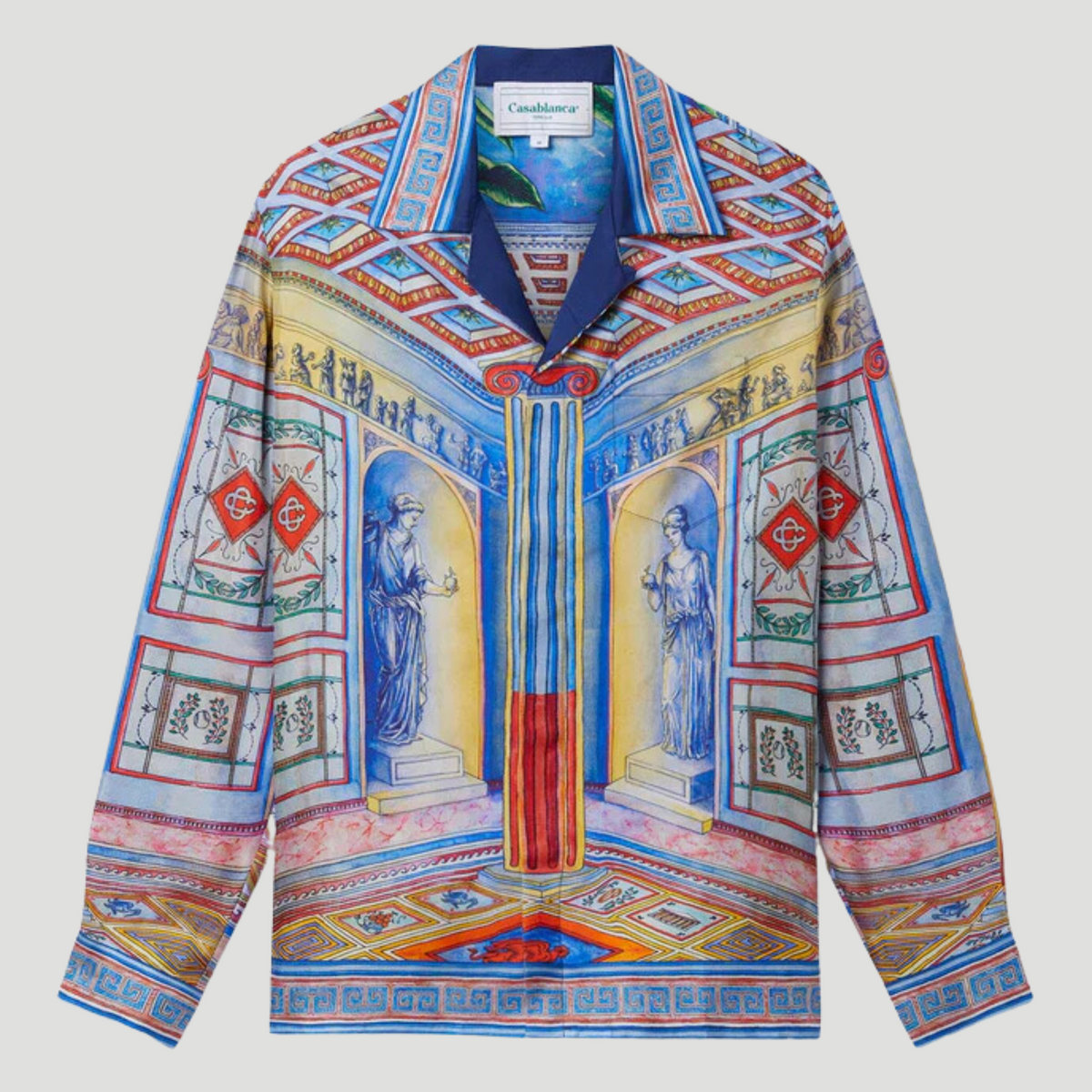 美品 CASABLANCA Primary Check シルクシャツ 楽天市場】CASABLANCA/カサブランカ/LONG SLEEVE SILK SHIRT/ロング