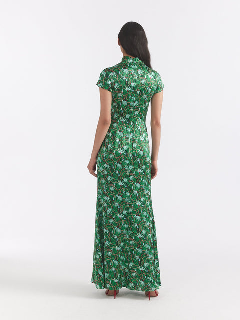 Kelly Printed Turtleneck Maxi Dress,SALONI,- Fivestory New York