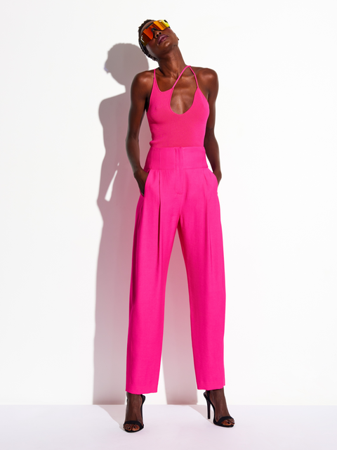 3-Strap Knit Top in Pink,The Sei,- Fivestory New York