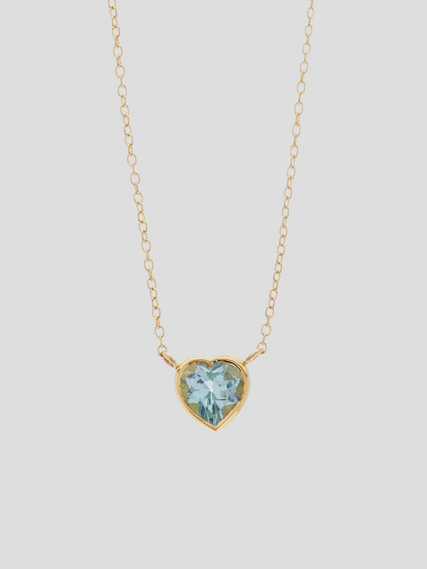 Blue Topaz Heart Necklace,Katey Walker,- Fivestory New York