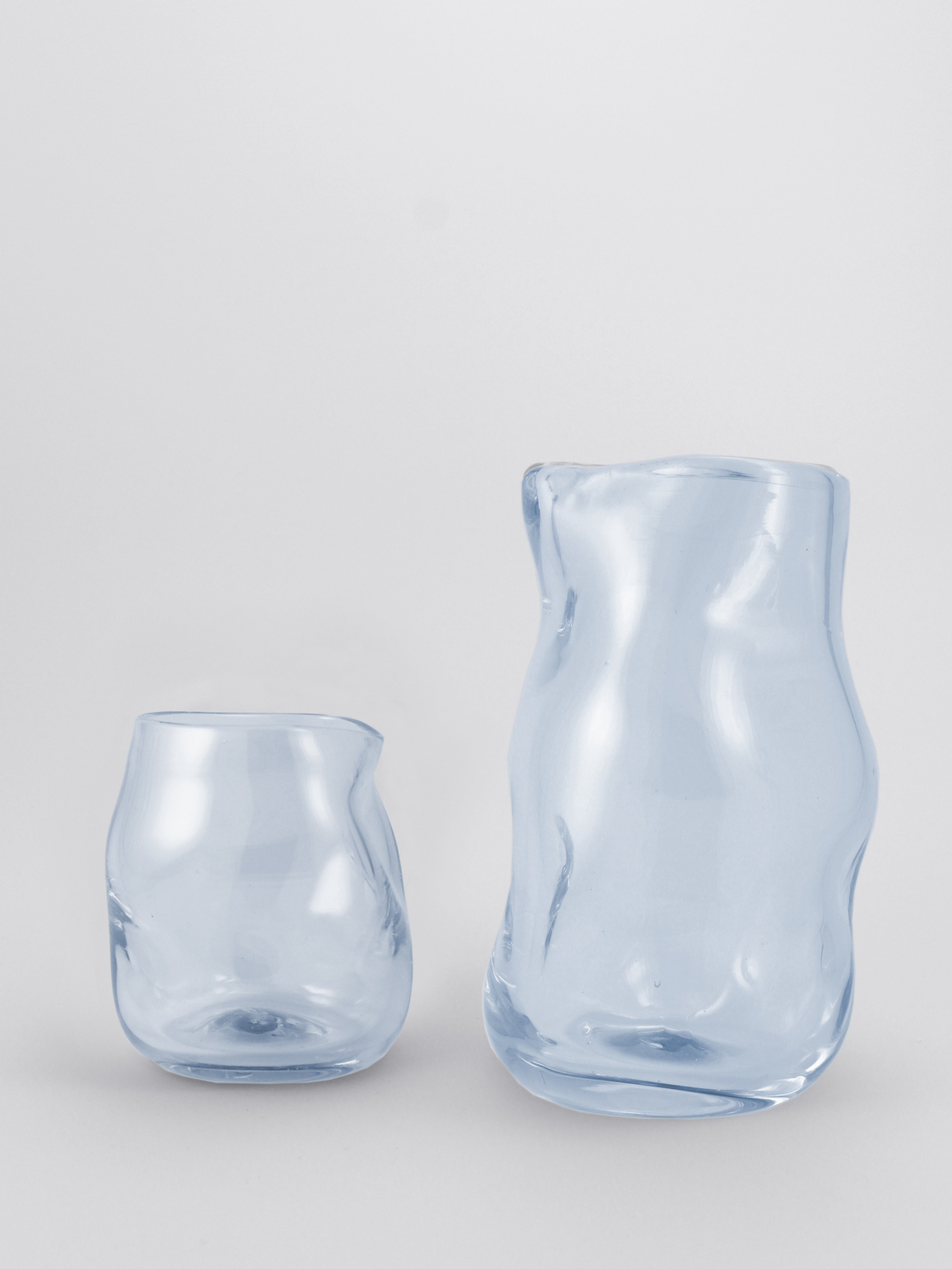 Onda Carafe and Drinking Glass Set in Blue,Nathalie Schreckenberg,- Fivestory New York