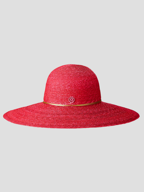 Blanche Pink Straw Hat,Maison Michel,- Fivestory New York