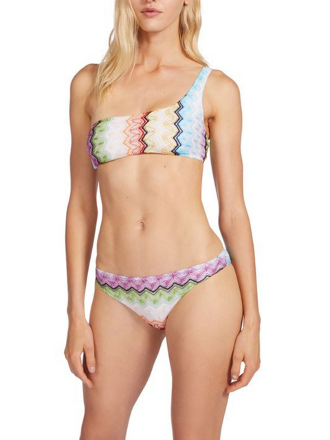One Shoulder Bikini,Missoni,- Fivestory New York
