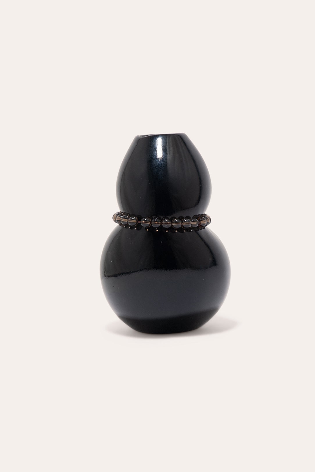 B31 Ceramic Vase with Pearls in Black,Completedworks,- Fivestory New York