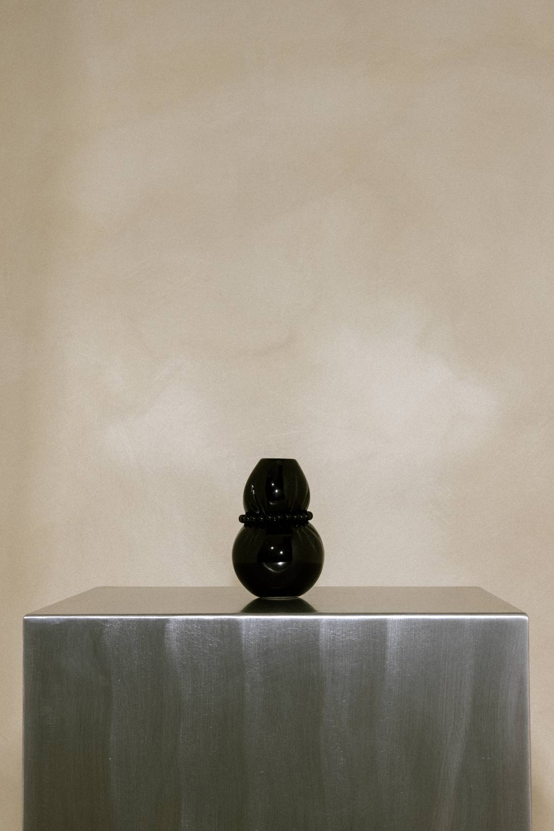 B31 Ceramic Vase with Pearls in Black,Completedworks,- Fivestory New York