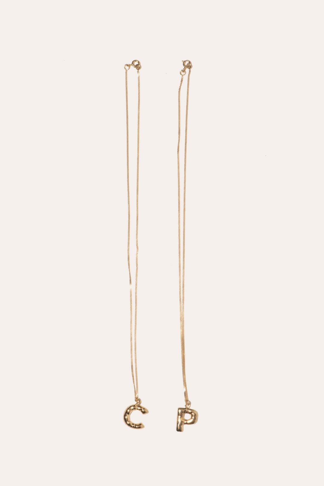 Gold Plated C Pendant with Chain,Completedworks,- Fivestory New York