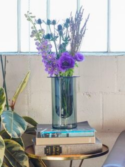Light Blue Tube Modular Vase Set,Hue 42,- Fivestory New York