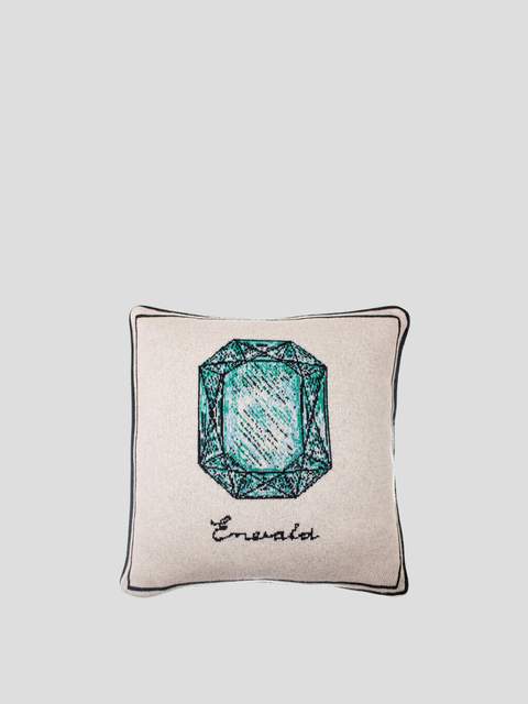 Emerald Jewel Beige Pillow,Saved Ny & Company Inc.,- Fivestory New York