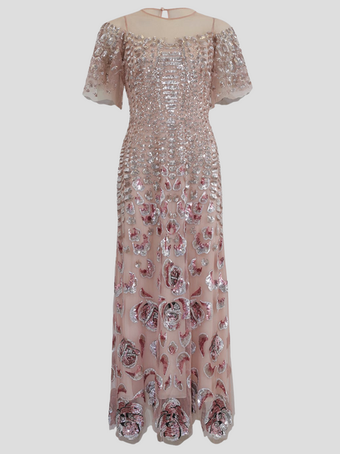 Piper Pink Sequin Dress,Temperley London,- Fivestory New York
