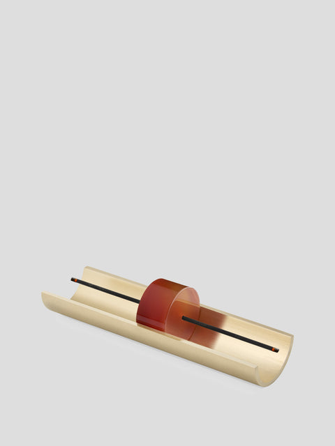 Circa Red Carnelian Incense Burner,Cinnamon Projects,- Fivestory New York
