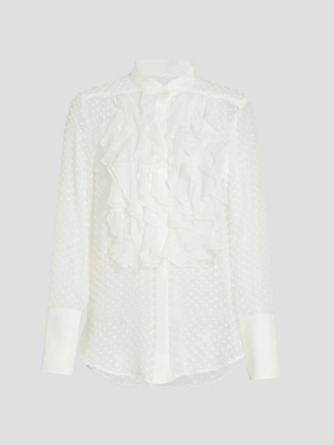 Kiki Tux Shirt in White,Twp,- Fivestory New York