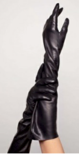 Runway Gloves in Black Leather,Seymoure Gloves,- Fivestory New York