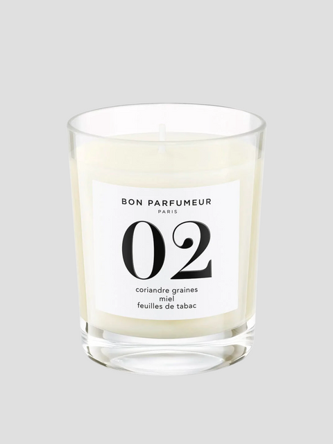 No. 2 Coriander Honey And Tobacco Leaf Candle,Bon Parfumeur,- Fivestory New York