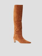 Tan Suede Wally Boots,STAUD,- Fivestory New York