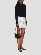 Narjis Washed Denim Mini Skirt,Isabel Marant,- Fivestory New York