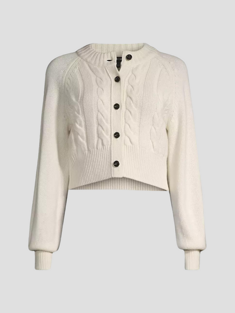Rita Cropped Cardigan in Ivory,Toccin,- Fivestory New York