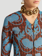 Floral-Jacquard Cardigan,Etro,- Fivestory New York