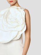 White Ditte Flower Tank Top,Huishan Zhang,- Fivestory New York