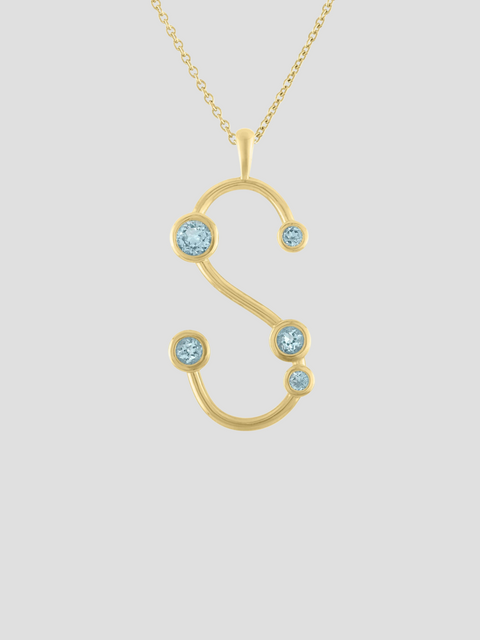 Bailey Jumbo Initial Necklace,My Story Fine Jewelry,- Fivestory New York